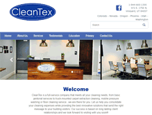 Tablet Screenshot of cleantexusa.com